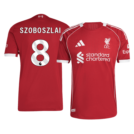 Liverpool Tröja SZOBOSZLAI #8 2025/26 Hemma Röd