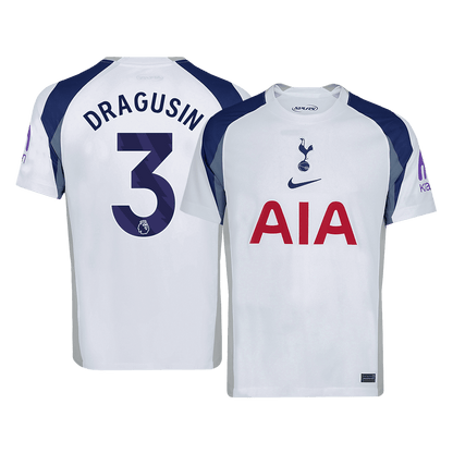 Tottenham Hotspur Tröja DRAGUSIN #3 2025/26 Hemma Vit