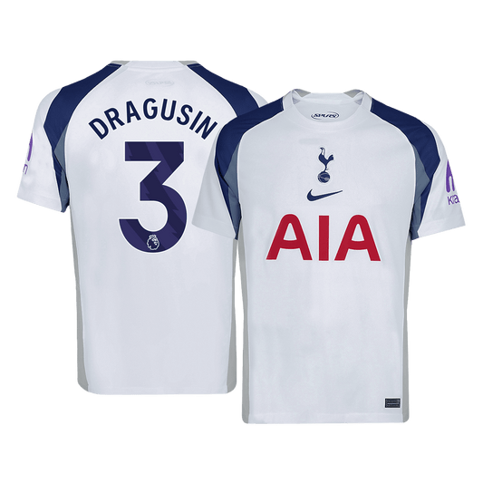 Tottenham Hotspur Tröja DRAGUSIN #3 2025/26 Hemma Vit
