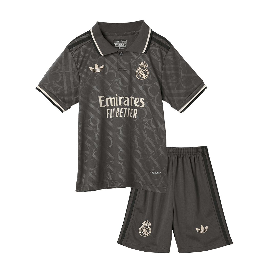 Real Madrid Tröja 2024/25 Tredje Grå Barn