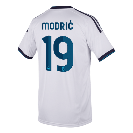 MODRIĆ #19 Real Madrid Hemmatröja 2012/13 Retro Tröja
 Vit-1