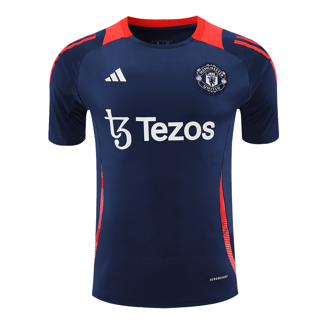Manchester United Tröja 2024/25 Före match Mörkblå
