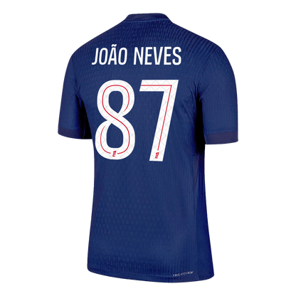 PSG Tröja JOÃO NEVES #87 2025/26 Hemma Mörkblå-9