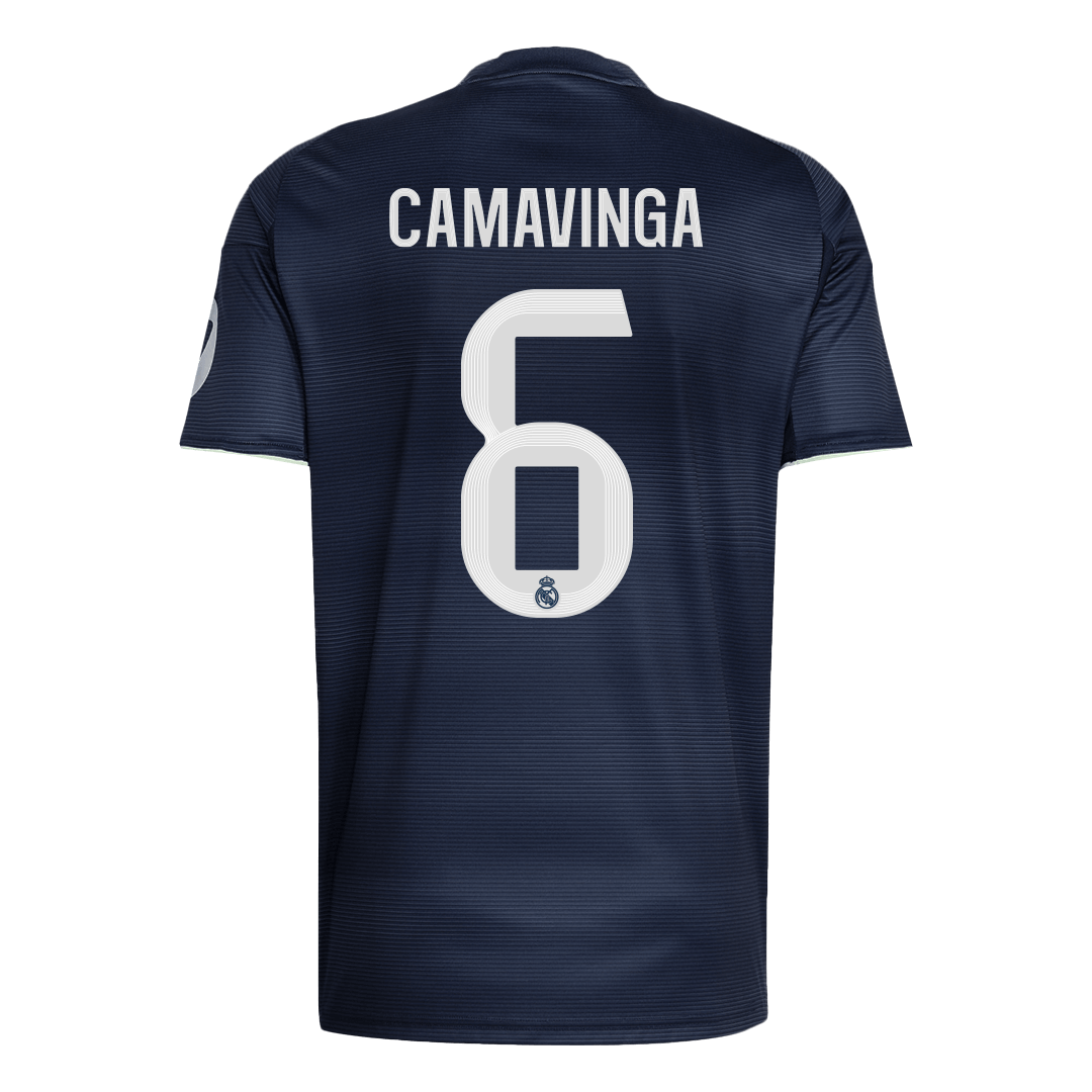 CAMAVINGA #6 Real Madrid Tröja 2025/26 Borta Premium Mörkblå