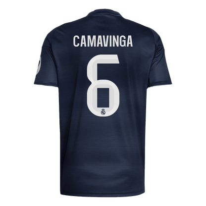 CAMAVINGA #6 Real Madrid Tröja 2025/26 Borta Premium Mörkblå-11