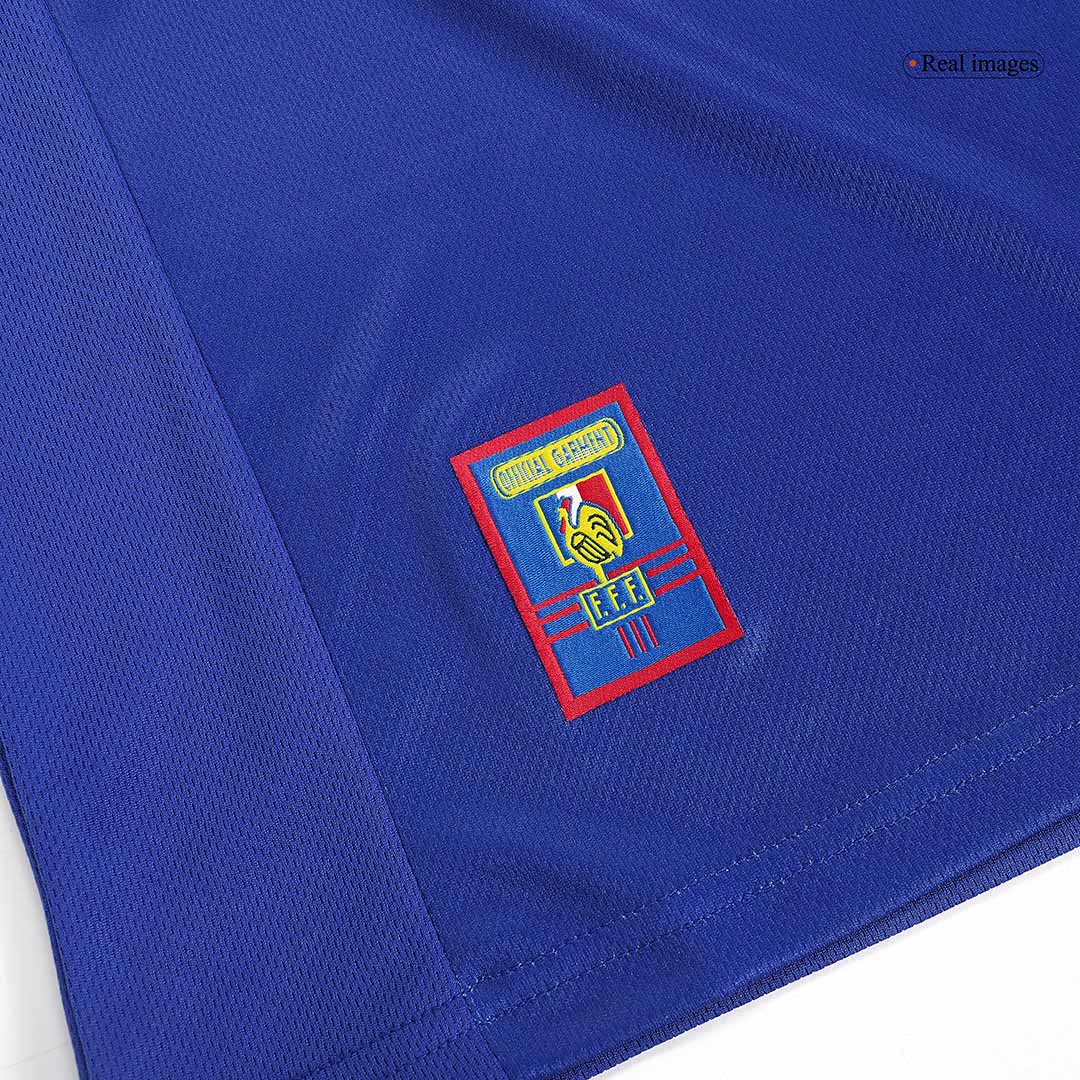 ZIDANE #10 Frankrike Hemmatröja 1998 Retro Tröja
 Blå-2