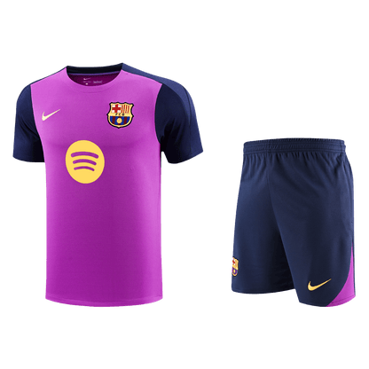 Barcelona Tröja Före matchställ 2025/26 Lila-3