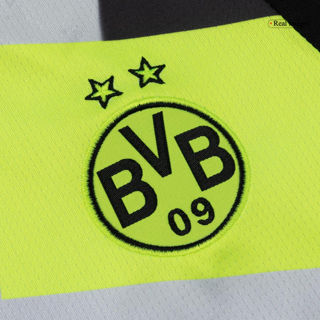 Borussia Dortmund Tröja 2025/26 Borta Grå Barn-12