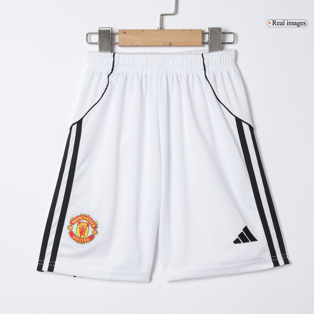 Manchester United Tröja 2025/26 Hemmaställ Röd Barn-12
