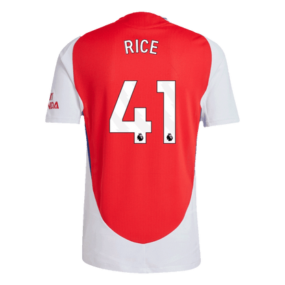 Arsenal Tröja RICE #41 2024/25 Hemma Röd-12