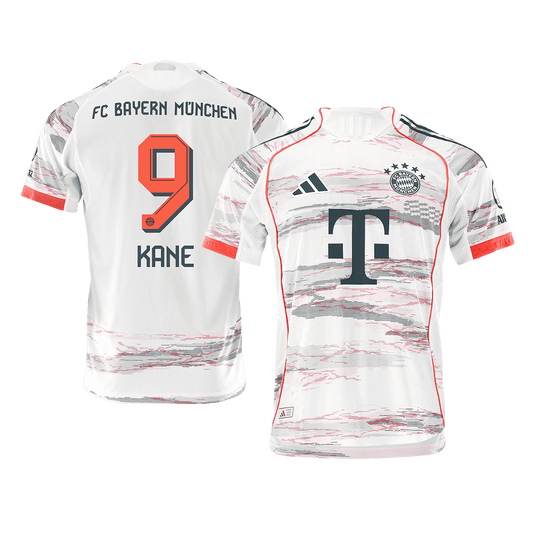 Bayern Munich Tröja KANE #9 2025/26 Borta Vit