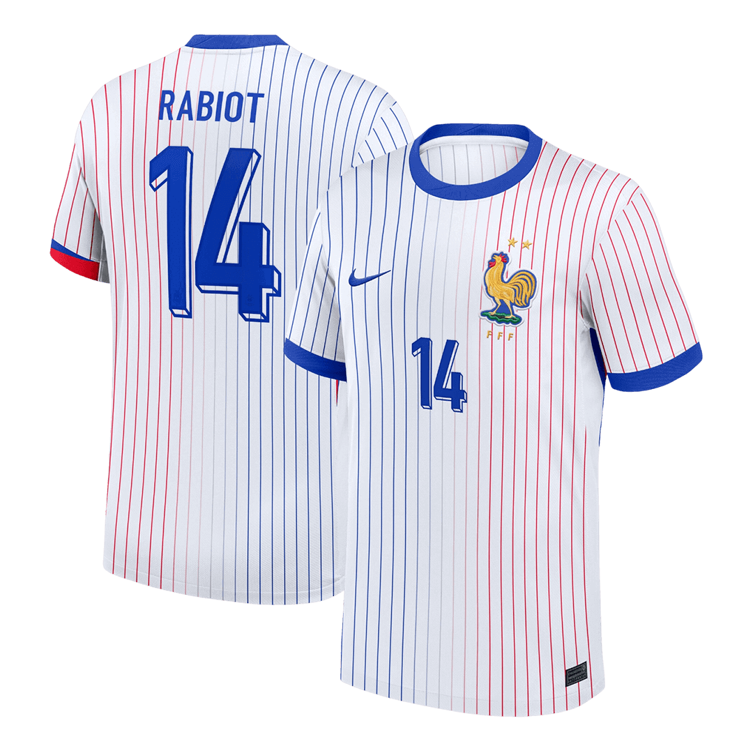 Frankrike Tröja RABIOT #14 Euro 2024 Borta Vit