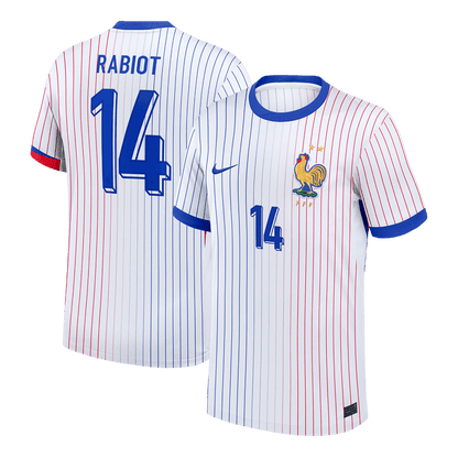 Frankrike Tröja RABIOT #14 Euro 2024 Borta Vit
