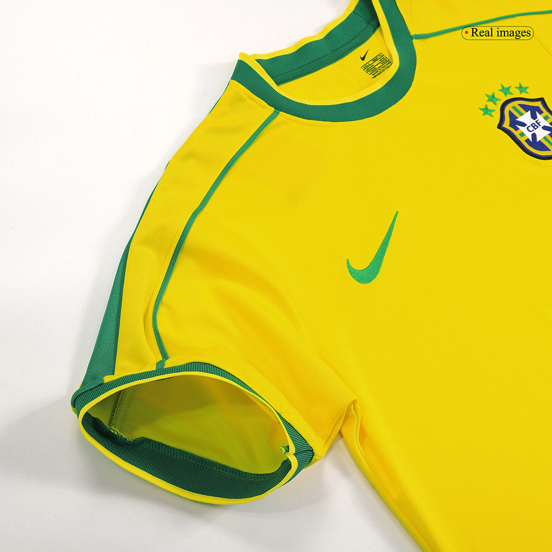 RIVALDO #10 Brasilien Hemmatröja 1998 Retro Tröja
 Gul-3