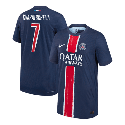 PSG Tröja KVARATSKHELIA #7 2024/25 Hemma Mörkblå - UCL