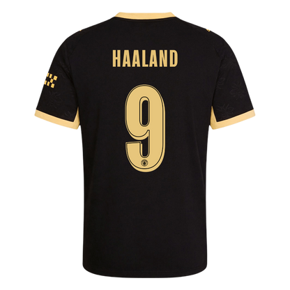 Manchester City Tröja HAALAND #9 2026/27 Borta Autentisk Svart - UCL-3