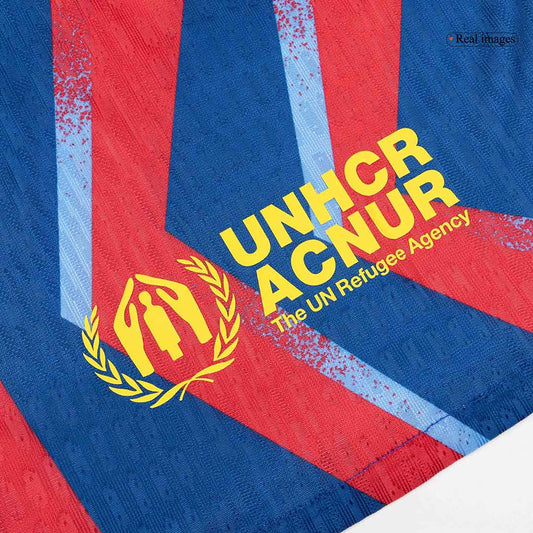 Barcelona Tröja 2025/26 Fourth Away Autentisk Röd & Blå-1