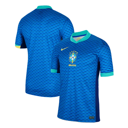 Brasilien Tröja 2024 Borta Blå-10