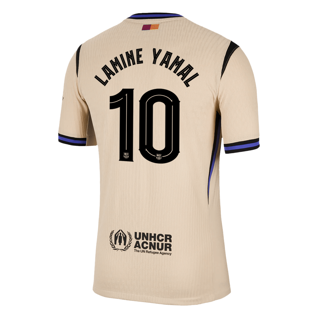 Barcelona Tröja LAMINE YAMAL #10 2025/26 Borta Gul - UCL-14