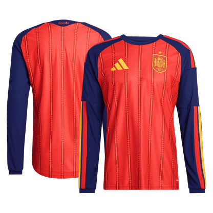 Spanien Tröja 2026 Hemma Långärmad Röd-9