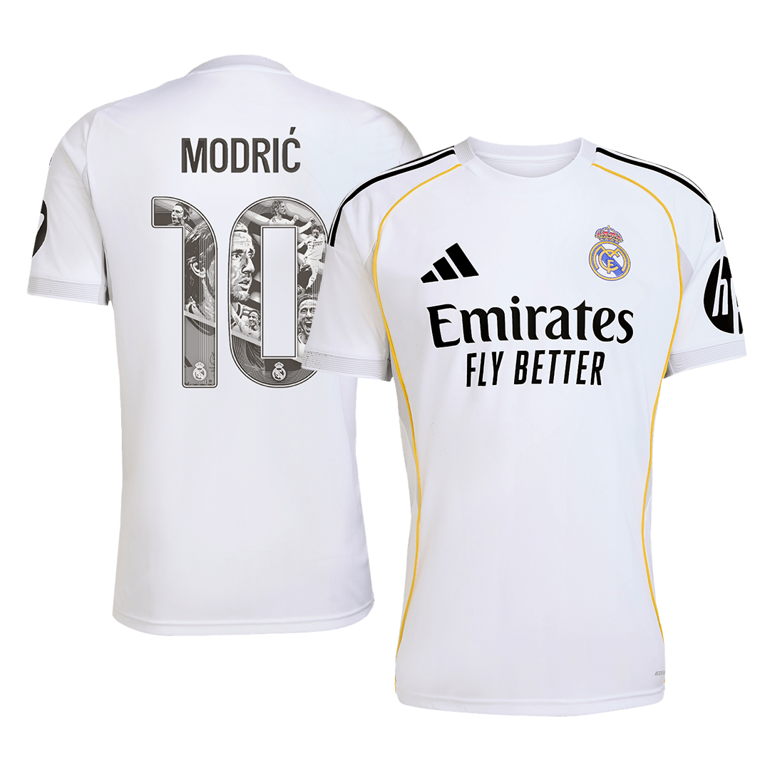 MODRIĆ Special #10 Real Madrid Tröja 2025/26 Hemma Premium Vit