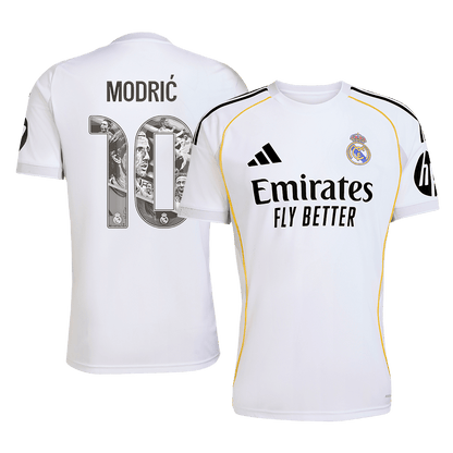 MODRIĆ Special #10 Real Madrid Tröja 2025/26 Hemma Premium Vit