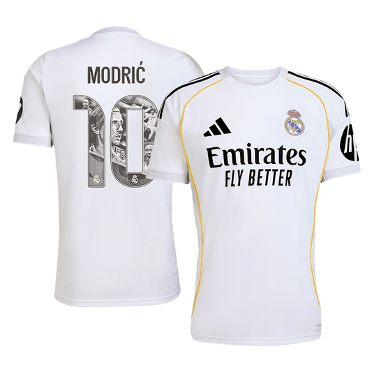 MODRIĆ Special #10 Real Madrid Tröja 2025/26 Hemma Premium Vit