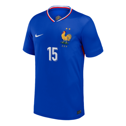 Frankrike Tröja KONATE #15 Euro 2024 Hemma Blå-8