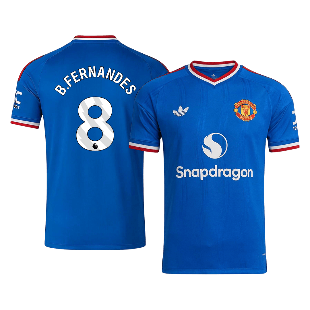 Manchester United Tröja B. FERNANDES #8 2026/27 Borta Blå
