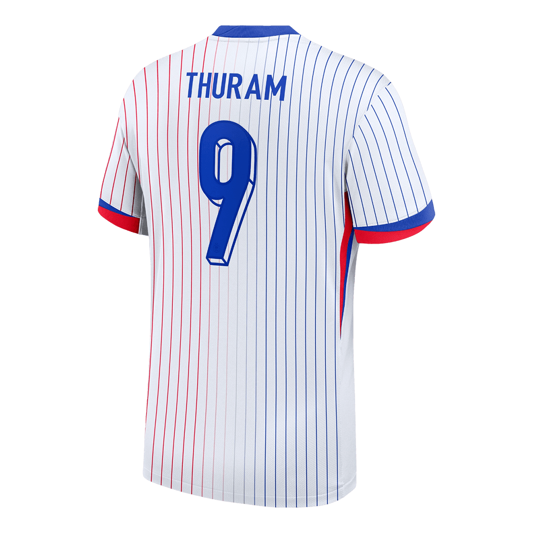 Frankrike Tröja THURAM #9 Euro 2024 Borta Vit