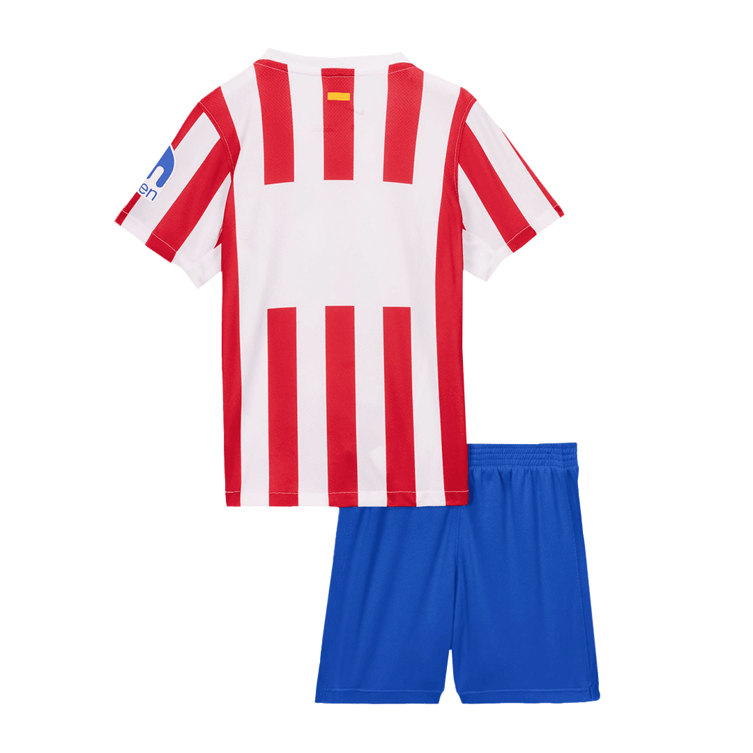 Atletico Madrid Tröja 2025/26 Hemma Röd & Vit Barn