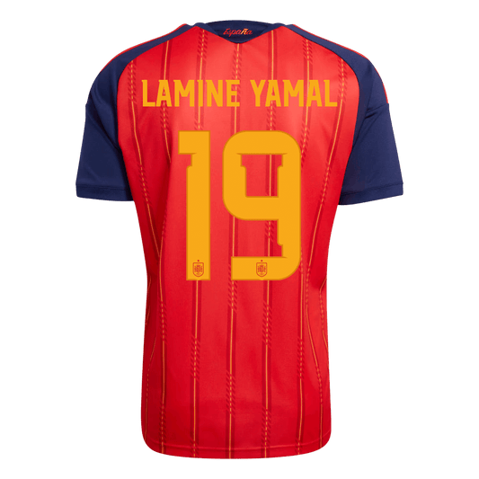 LAMINE YAMAL #19 Spanien Tröja 2026 Hemma Premium Röd-1