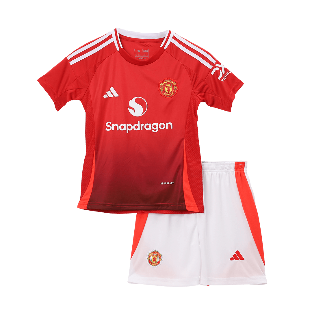 Manchester United Tröja 2024/25 Hemma Röd Barn-18
