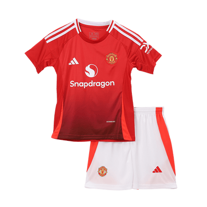 Manchester United Tröja 2024/25 Hemma Röd Barn-18