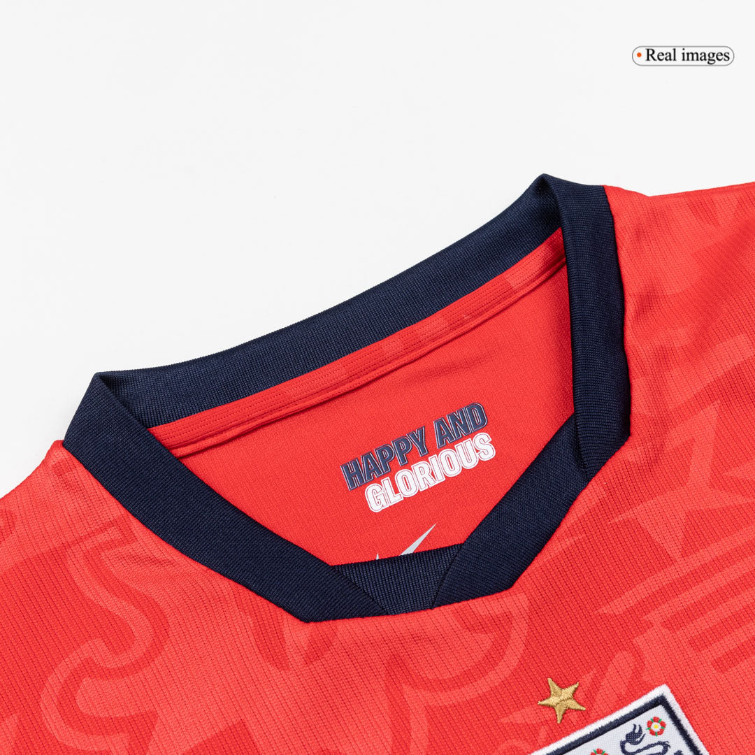 England Tröja 2026 Borta Röd Barn-9