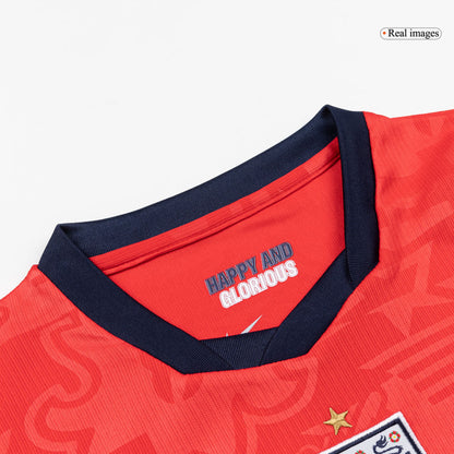 England Tröja 2026 Borta Röd Barn-9