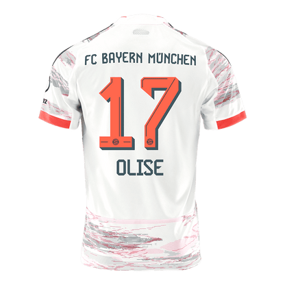 Bayern Munich Tröja OLISE #17 2025/26 Borta Vit-13