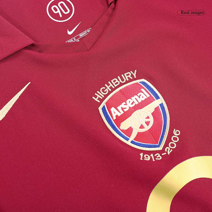 BERGKAMP #10 Arsenal Hemmatröja 2005/06 Retro Tröja
 Röd-6