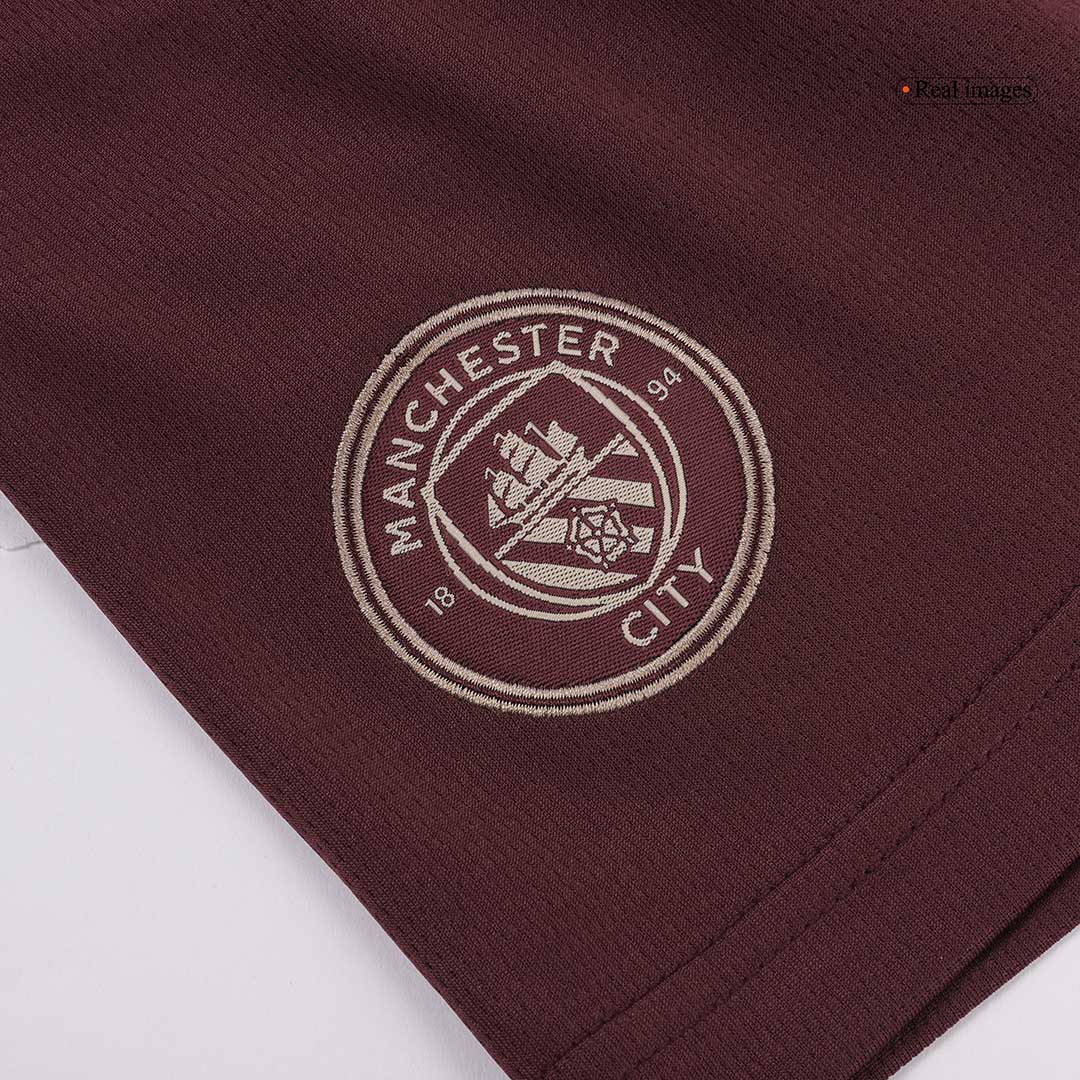 Manchester City Shorts 2024/25 Tredje Röd-5