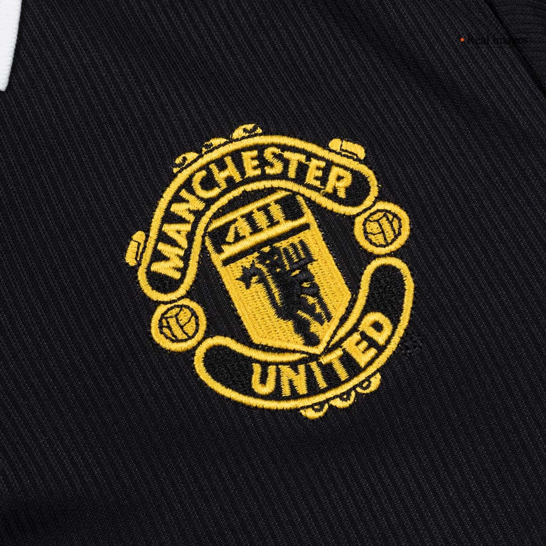 Manchester United Bortatröja 1998 Retro Tröja
 Svart