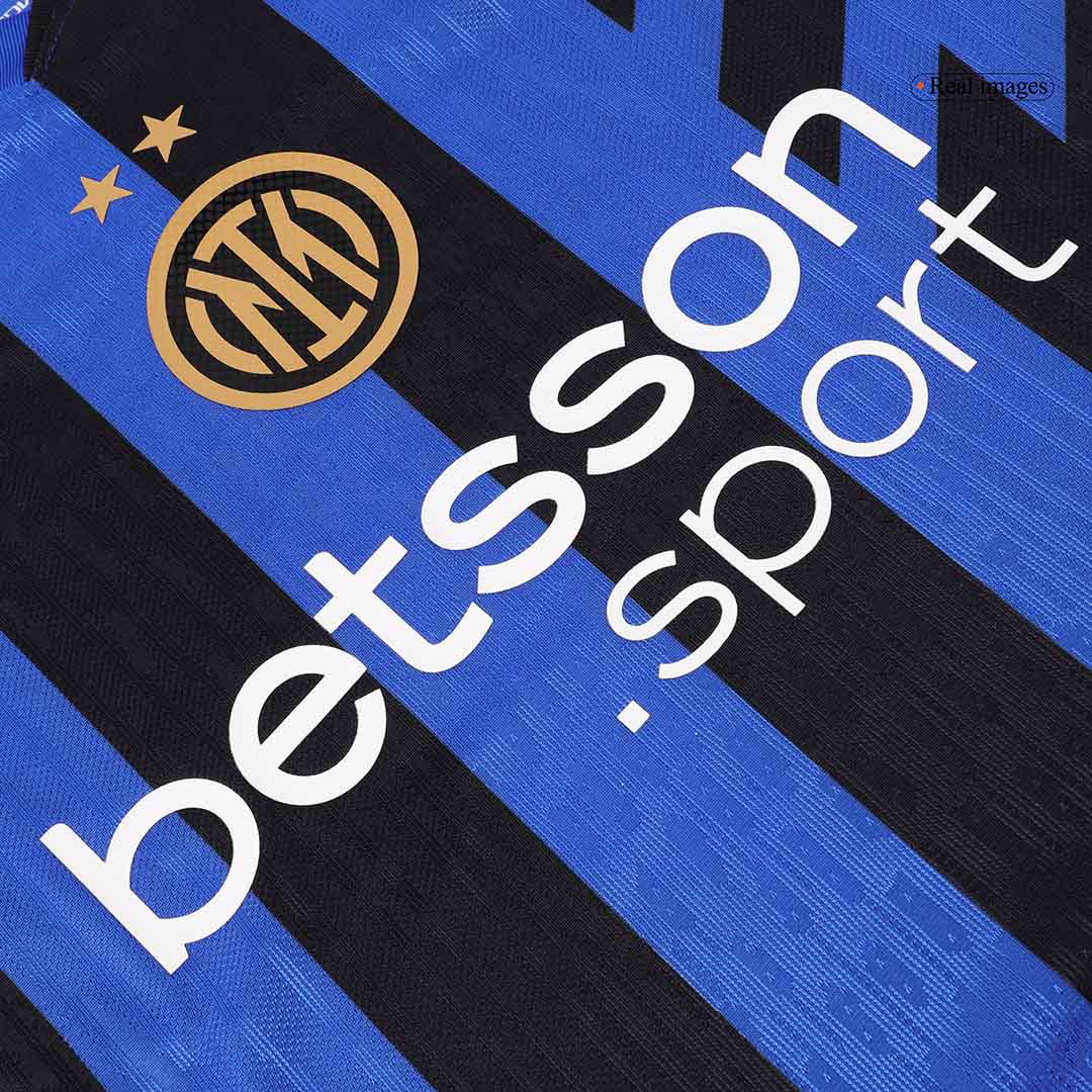Inter Milan Tröja LAUTARO #10 2024/25 Hemma Autentisk Blå och svart