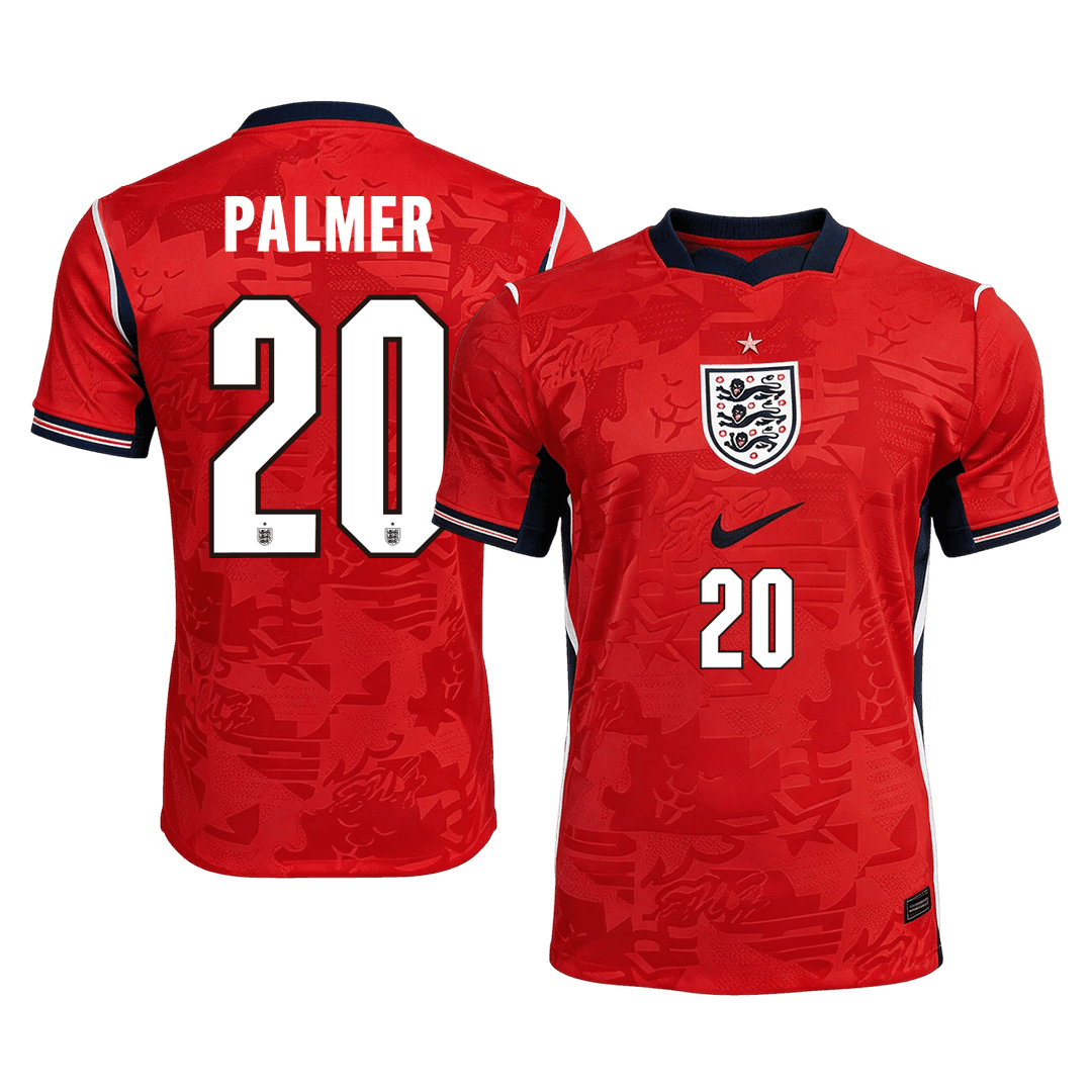 England Tröja PALMER #20 2026 Borta Autentisk Röd