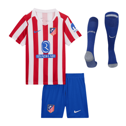 Atletico Madrid Tröja 2025/26 Hemmaställ Röd & Vit Barn