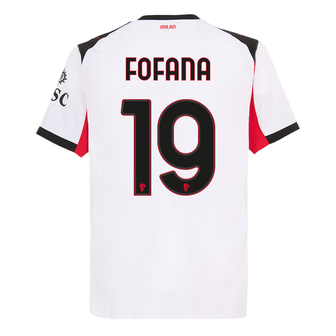 AC Milan Tröja FOFANA #19 2025/26 Borta Vit