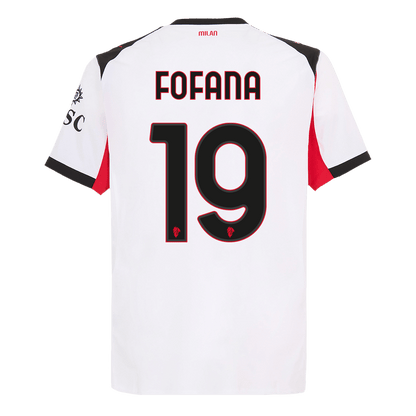 AC Milan Tröja FOFANA #19 2025/26 Borta Vit-12