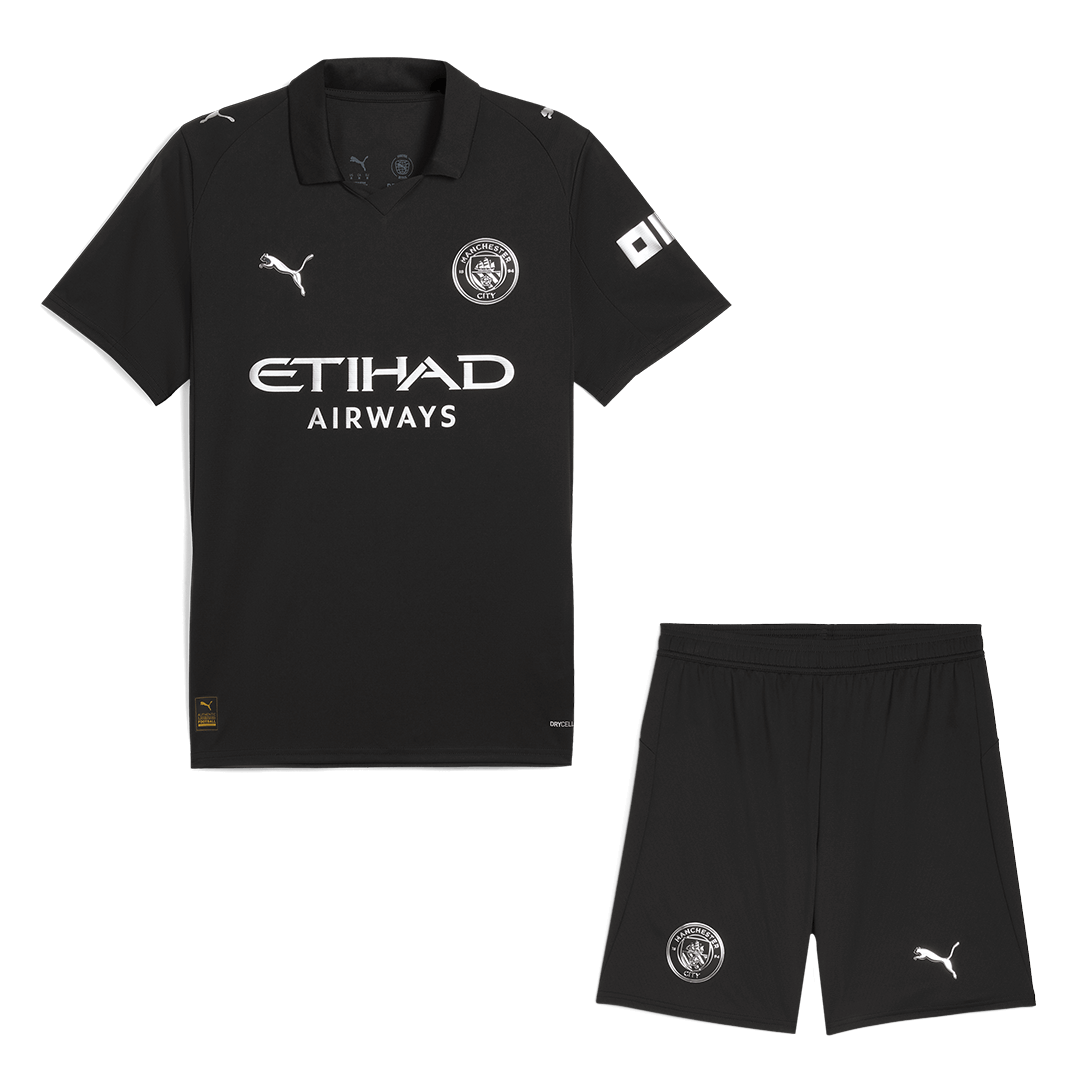 Manchester City Tröja Bortaställ 2025/26 Svart