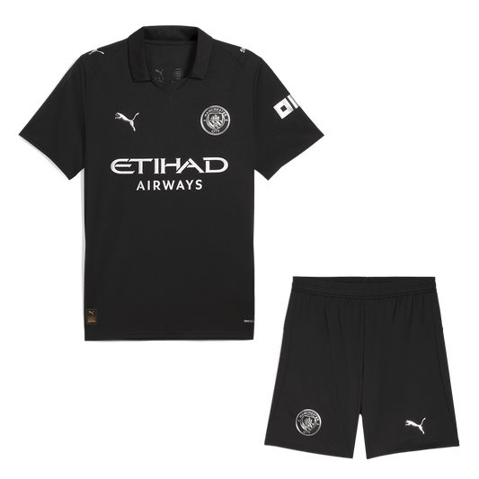 Manchester City Tröja Bortaställ 2025/26 Svart