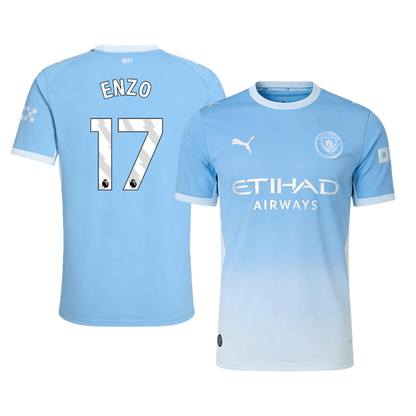Manchester City Tröja ENZO #17 2026/27 Hemma Autentisk Blå