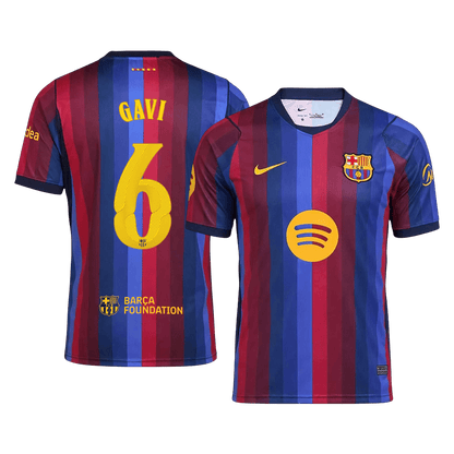Barcelona Tröja GAVI #6 2026/27 Hemma Blue&Garnet - UCL