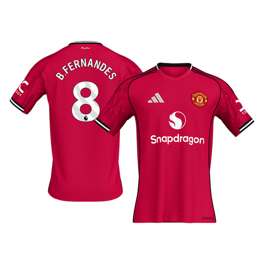 B.FERNANDES #8 Manchester United Tröja 2025/26 Hemma Premium Röd